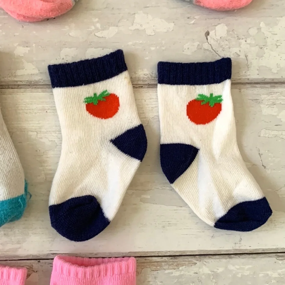 Girls 2T 3T Crew Socks Bundle Toddler Accessories Sock Bundle Set of 5 Pair